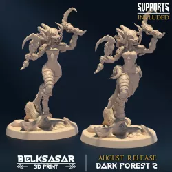 Huntress of Deceprion Normal and Nude B