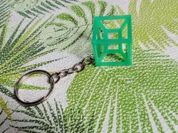 hypercube keychain