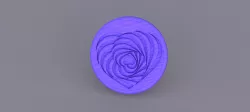 Hypnotic heart coaster