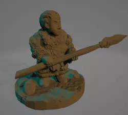 Ice Age Kid With Spear