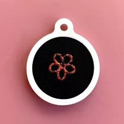 Key ring embroidery frame