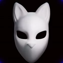 Kitsune Fox Mask Mascara de Zorro Kitsune 2