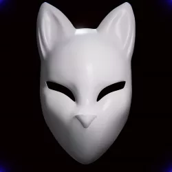 Kitsune Fox Mask Mascara de Zorro Kitsune 4