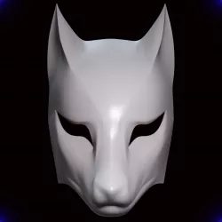 Kitsune Fox Mask Mascara de Zorro Kitsune 6 9