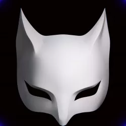 Kitsune Fox Mask Mascara de Zorro Kitsune