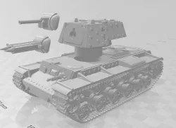 KV-1E and KV-1T "Kleshnya" Heavy Tank for Dust 1947