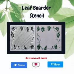 Leaf Boarder Stencil