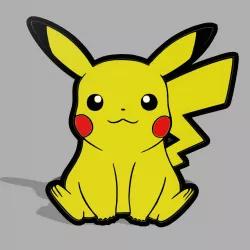LED POSTER " PIKACHU " - POKEMON - LED POSTER