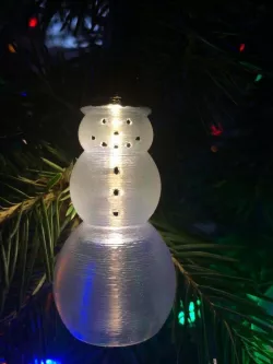 Lighted Snowman Ornament
