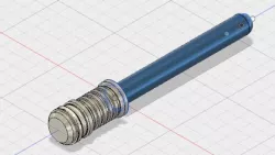 Lightsaber pen holder