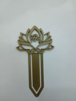 Lotus flower bookmark