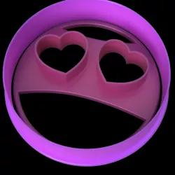 LOVE EMOJI - SANDWICH/BREAD/COOKIE CUTTER - CUT AND STAMP