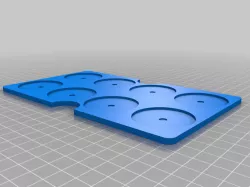Magnetic base inserts for Tidy Town Terrain by Digital Taxidermy