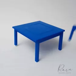 Miniature Child's Table and Chair Set for Dollhouse