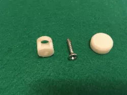 Mirror or other plate mounting without visible screws