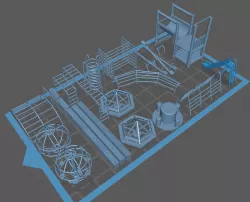 Model Diorama Eastern Bloc Playground Pack