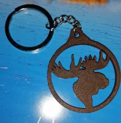 Moose keychain