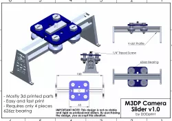 Mostly 3D Printed Camera Slider v1.0