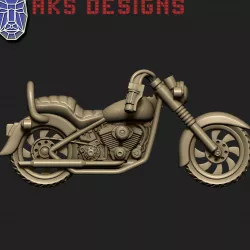 motor bike v1 Bas relief wall decoration art