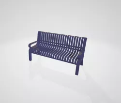 Outdoor iron bench