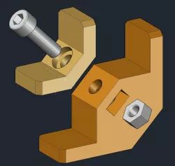 Parts for modular shelves 16 to 19mm