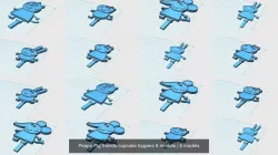 Peppa Pig friends cupcake toppers 6 models