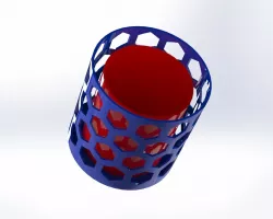 Perforated Honeycomb Flower Vase