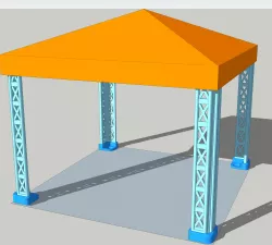 Pit Stop RALLYE Tent - Canopy Rally for DIORAMA race car