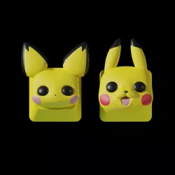 POKEMON KEYCAP PIKACHU PICHU