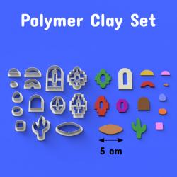 STL file Large Set of 13 Art Deco Polymer Clay Cutters For