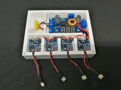Portable 1S 4x Lipo Charger with LED-Voltage-Display