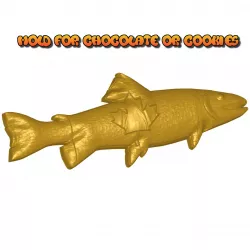 professional cookie mold form for chocolate or cookies fish "Canada" real 3D Relief For CNC and sculpture building decor or table decoration