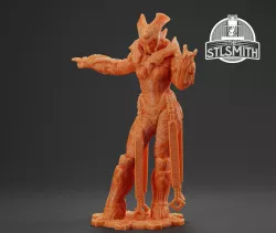 Queen Myrrah Armoured Gears of War OT Miniature STL