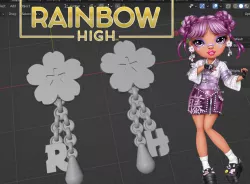 Rainbow High Lila Yamamoto Earrings