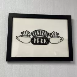 Silhouette of the Central Perk coffee shop (Friends) for frame