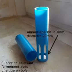 simple magnet system for capturing and releasing heavy ferrous sands