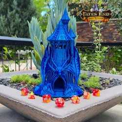 Skeletal Dragon Dice Tower - SUPPORT FREE!