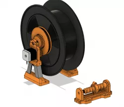 Spool holder/winder with traversing mechanism - UP TO 2.3kg