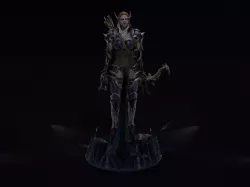 Sylvanas windrunner Shadowlands statue 3D print model