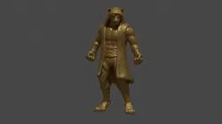 Tabaxi monk D&D mini
