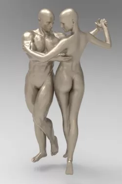 TANGO NUDE DANCERS POSE 8