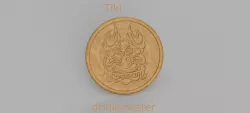 Tiki drinkcoaster
