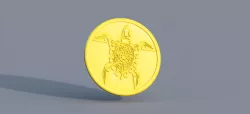 Tribal turtle drinkcoaster