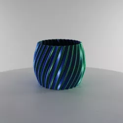 Twisted Plant Pot, Vase Mode & Shelled | Slimprint