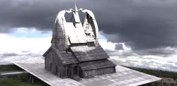 Viking Hall exterior ship design