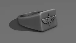 war_hammer 40 K Adept Astartes Symbol Ring