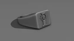 War_hammer 40 K Adept Astronomica Symbol Ring