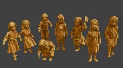 ww2 Casual Little Girl CLG1 Pack 1