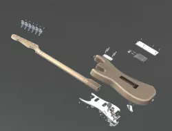 1962 Fender Stratocaster 3D model