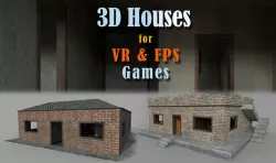 3D Houses Pack Low-poly  3D model